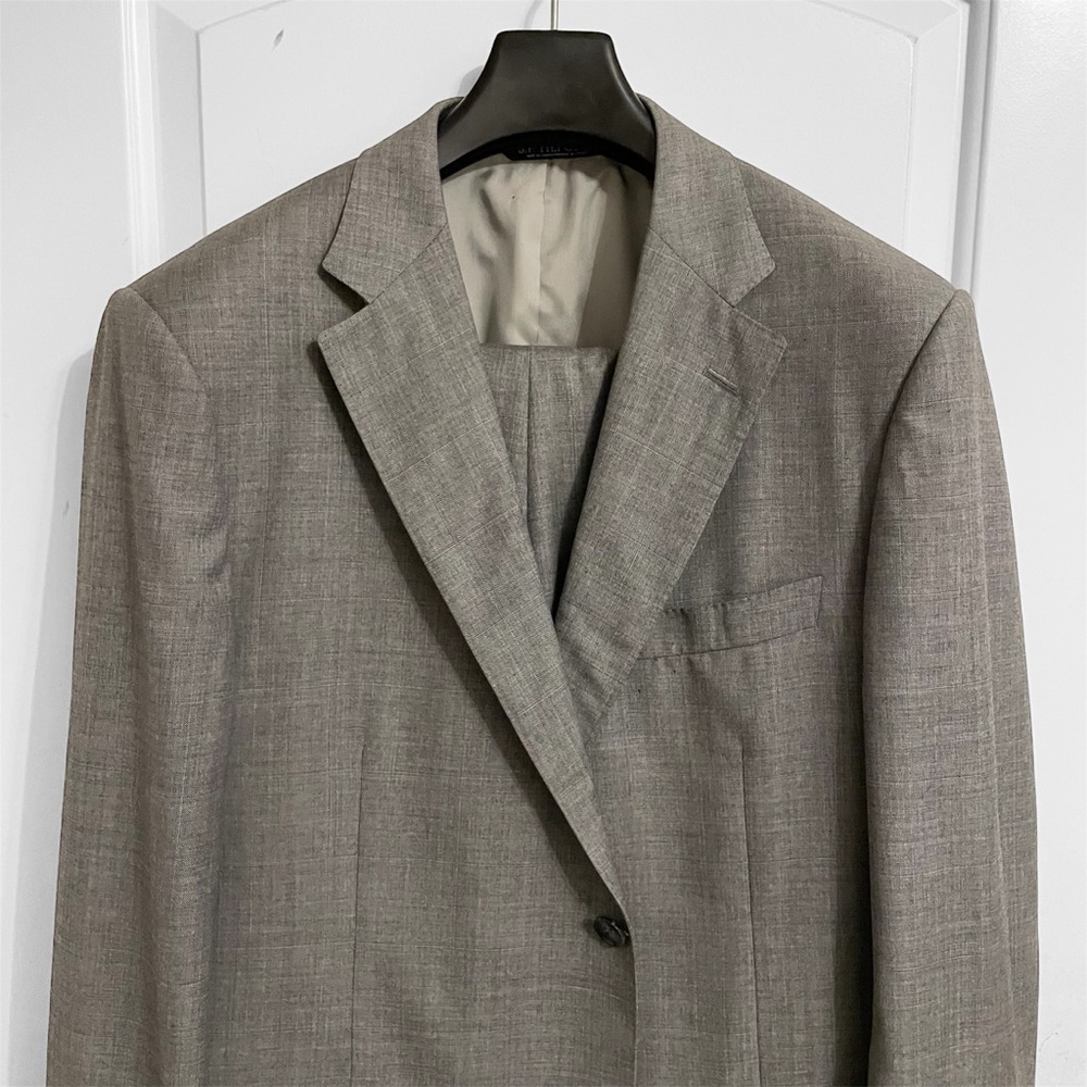 Harry Rosen Classic Gray Men’s Suit Tailored Cut Size 44R Pants 34
